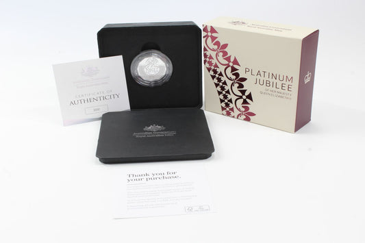 2022 Australia 50C Platinum Jubilee of Queen Elizabeth II Silver Proof Coin