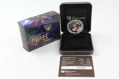2013 Australia 50 Cent Bush Babies II Possum  1/2 Oz Silver Proof Coin
