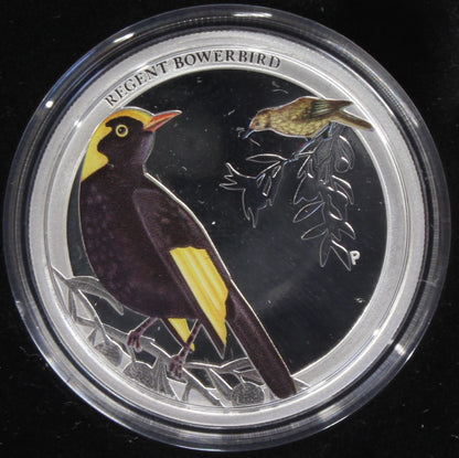 2013 Birds of Australia 50 Cent Regent Bowerbird 1/2 Oz Silver Proof Coin