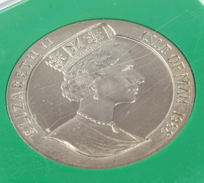 1988 Isle of Man Crown Coin - Australia Animals Bicentenary In Case X 6