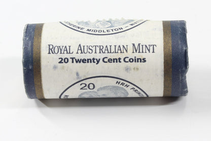 2011 Australia 20 Cent HRH Prince William & Catherine RAM Mint Roll