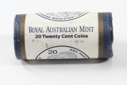 2011 Australia 20 Cent HRH Prince William & Catherine RAM Mint Roll