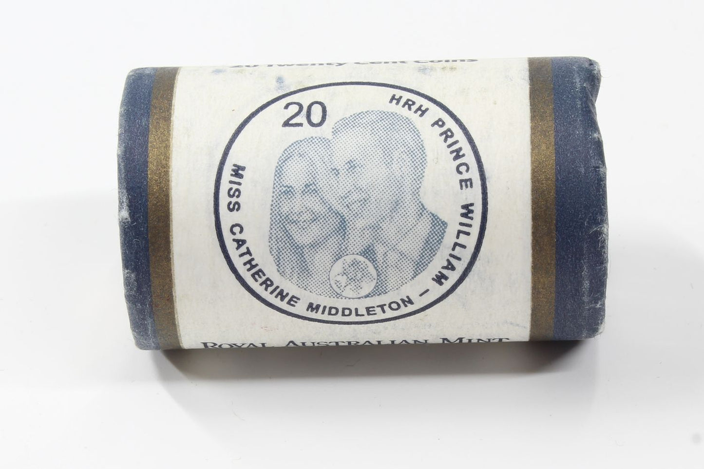 2011 Australia 20 Cent HRH Prince William & Catherine RAM Mint Roll