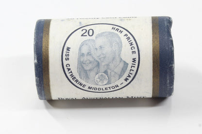 2011 Australia 20 Cent HRH Prince William & Catherine RAM Mint Roll