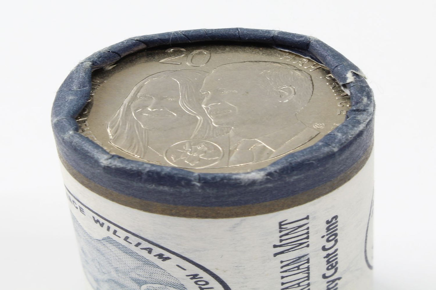 2011 Australia 20 Cent HRH Prince William & Catherine RAM Mint Roll