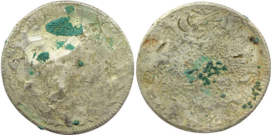 Mexico 1850 - 1859 Silver Cap & Rays 8 Reales Coin Potosi Mint Chop Marks