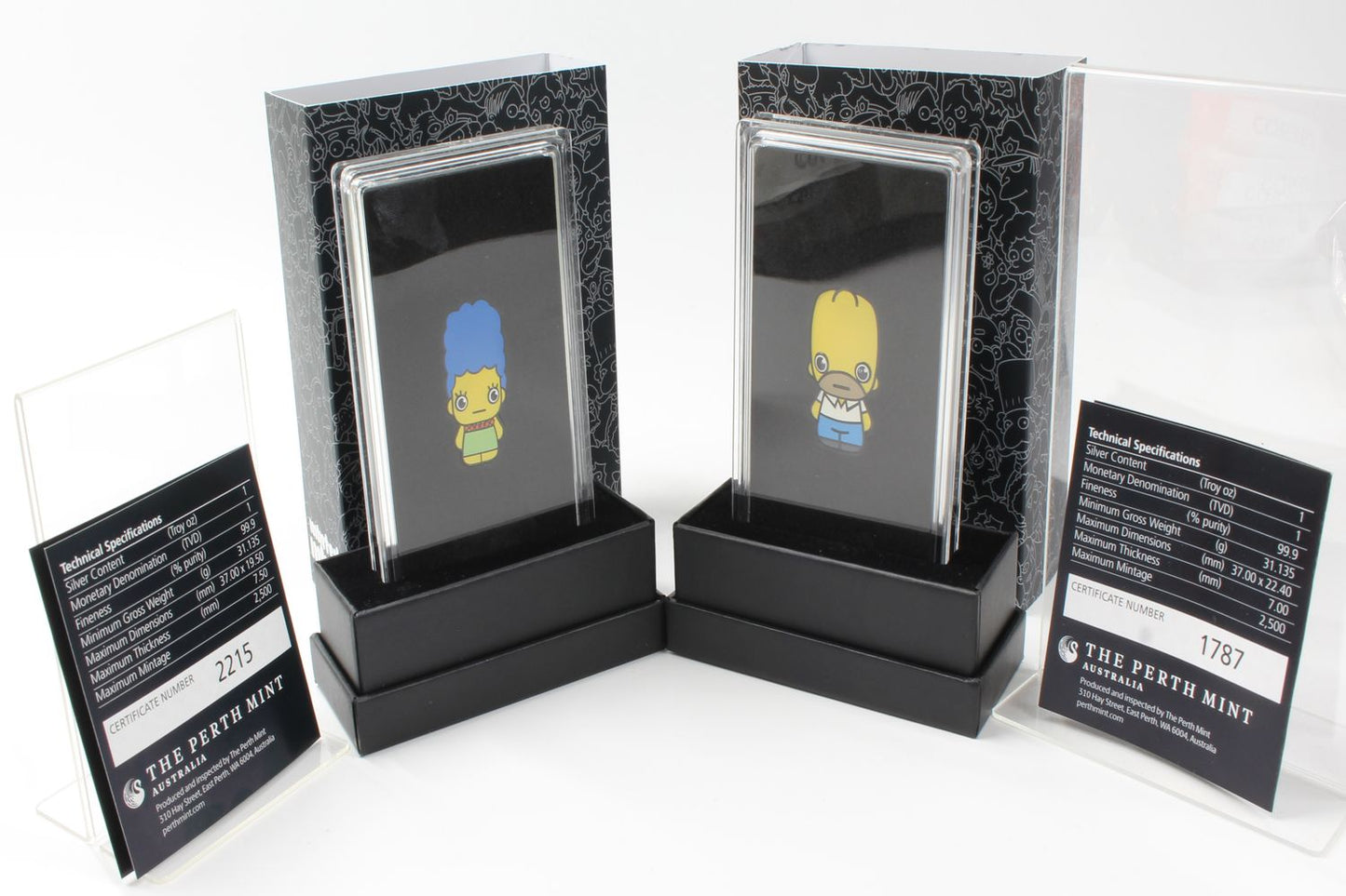 2022 Tuvalu $1 The Simpson Homer & Merge 1Oz Silver Minted Mini Coin