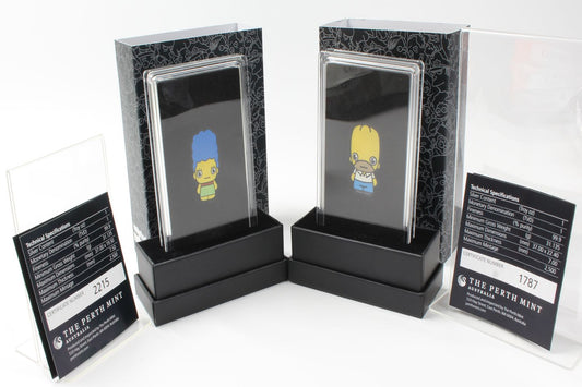 2022 Tuvalu $1 The Simpson Homer & Merge 1Oz Silver Minted Mini Coin