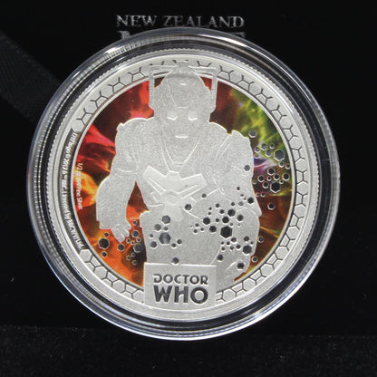 2014 Niue $1 Doctor Who Monsters Cybermen 1/2oz Silver Proof Coin