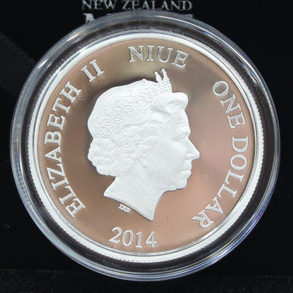 2014 Niue $1 Doctor Who Monsters Cybermen 1/2oz Silver Proof Coin