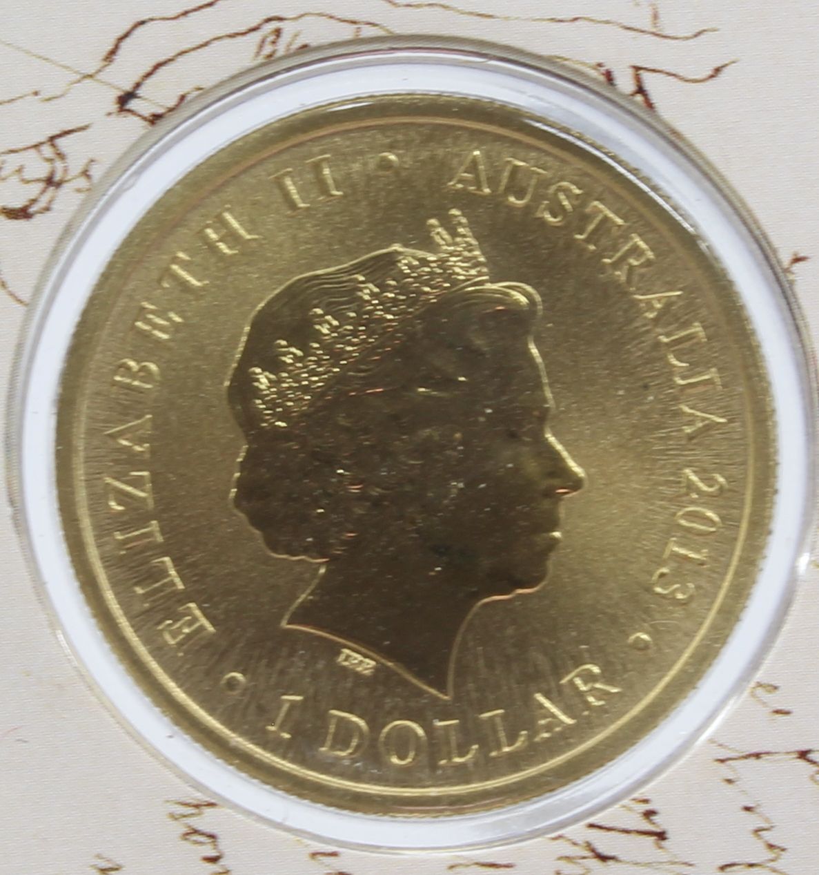 2010-2011 & 2013 Australia $1 Uncirculated Coin On Card