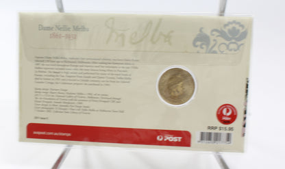 2010-2011 & 2013 Australia $1 Uncirculated Coin On Card