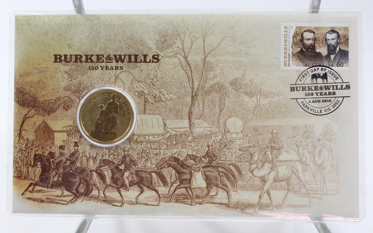 2010-2011 & 2013 Australia $1 Uncirculated Coin On Card