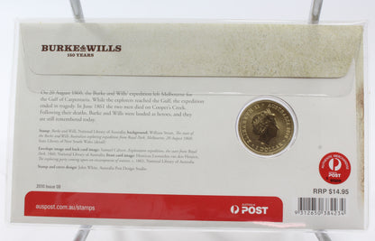 2010-2011 & 2013 Australia $1 Uncirculated Coin On Card