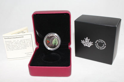 2018 Canada Silver 999 Thirteen Teachings Strawberry Moon $3 Colored Proof Coin