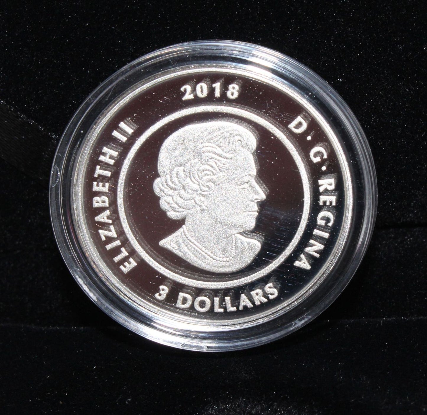 2018 Canada Silver 999 Thirteen Teachings Strawberry Moon $3 Colored Proof Coin