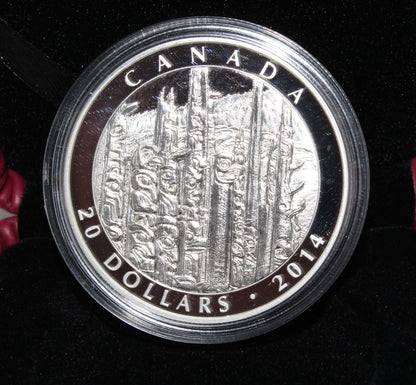 2014 Canada Silver 1 Oz Celebrating Emily Carr $20 Proof Colored Coin