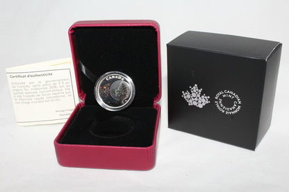 2018 Canada Silver 999 Thirteen Teachings Flower Moon $3 Colored Proof Coin