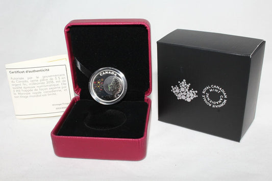 2018 Canada Silver 999 Thirteen Teachings Flower Moon $3 Colored Proof Coin