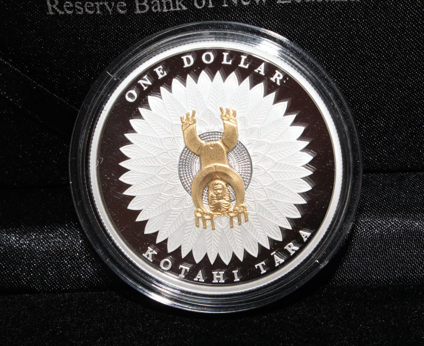 2014 New Zealand Silver 1 Oz 999 Papatuanuku Ranginui $1 Proof Gold Plated Coin