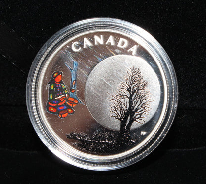 2018 Canada Silver 999 Thirteen Teachings Sugar Moon $3 Colored Proof Coin