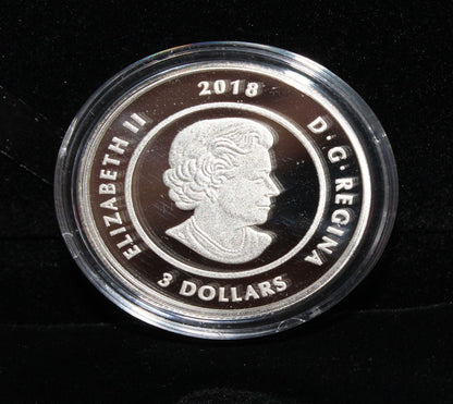 2018 Canada Silver 999 Thirteen Teachings Sugar Moon $3 Colored Proof Coin