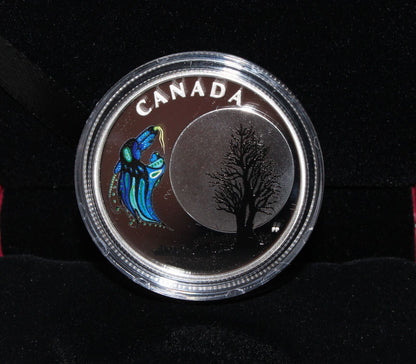 2018 Canada Silver 999 Thirteen Teachings Big Spirit Moon $3 Colored Proof Coin