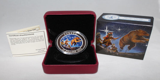 2015 Canada Silver 999 Star Charts The Great Ascent $25 Colored Proof Coin