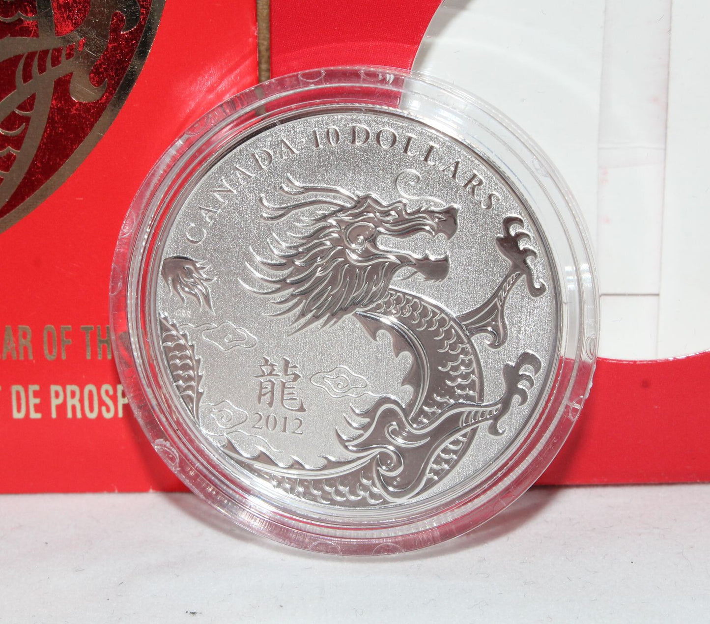 Canada 2012 Silver 999 Year of the Dragon $1 Mint Coin Pack