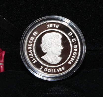 2018 Canada Silver 999 Thirteen Teachings Little Spirit Moon $3 Colored Coin