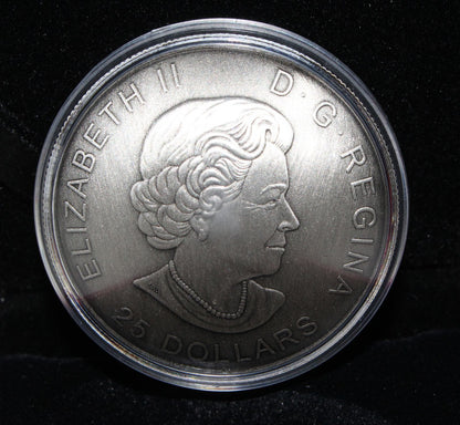 2016 Canada Silver 999 140th Anniversary Library Parliament $25 Concave Coin