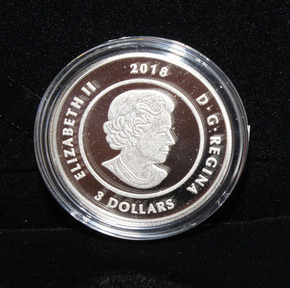 2018 Canada Silver 999 Thirteen Teachings Sucker Moon $3 Colored Proof Coin