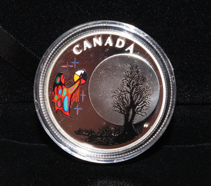 2018 Canada Silver 999 Thirteen Teachings Freezing Moon $3 Colored Proof Coin