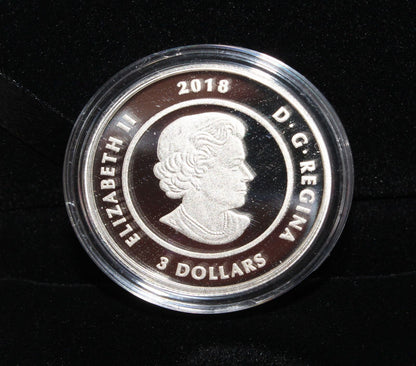 2018 Canada Silver 999 Thirteen Teachings Freezing Moon $3 Colored Proof Coin