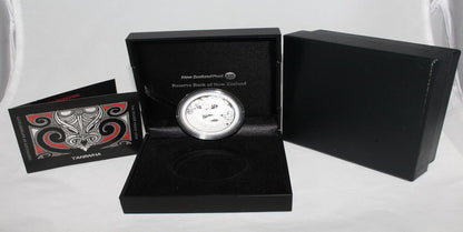 2017 New Zealand Silver 1 Oz 999 Taniwha $1 Proof Coin