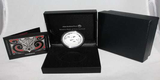 2017 New Zealand Silver 1 Oz 999 Taniwha $1 Proof Coin