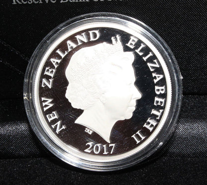 2017 New Zealand Silver 1 Oz 999 Taniwha $1 Proof Coin