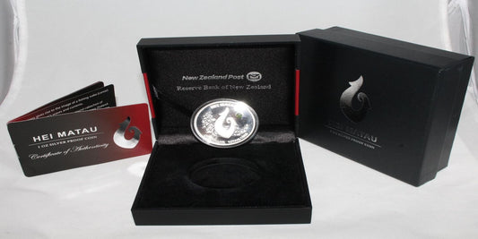 2012 New Zealand Silver 1 Oz 999 Hei Matau $1 Proof Coin