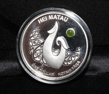 2012 New Zealand Silver 1 Oz 999 Hei Matau $1 Proof Coin