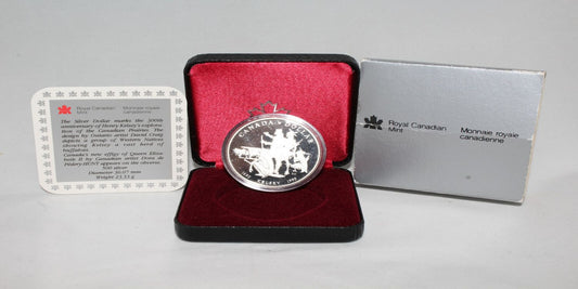 1990 Canada Silver 300th Anniversary Henry Kelsey’s Exploration Proof $1 Coin