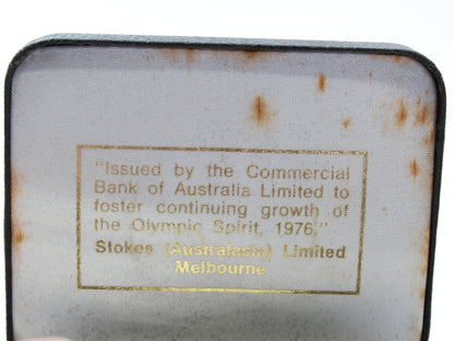 Vintage 1976 Commercial Bank of Australia Silver Medal Montreal Olympic