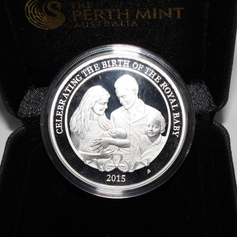 2015 Australia Birth of HRH PRINCESS CHARLOTTE 1oz SILVER PROOF COIN