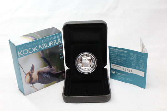 2012 Kookaburra 1oz Silver Proof High Relief Coin - Perth Mint