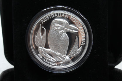 2012 Kookaburra 1oz Silver Proof High Relief Coin - Perth Mint