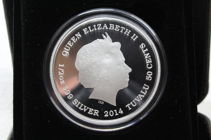 2014 50c Mother's Love Lioness 1/2oz Silver Proof Coin