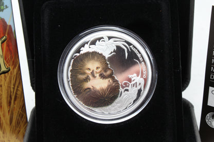 2013 Australia Bush Babies Series II Echidna 1/2oz 50c Silver Proof Coin
