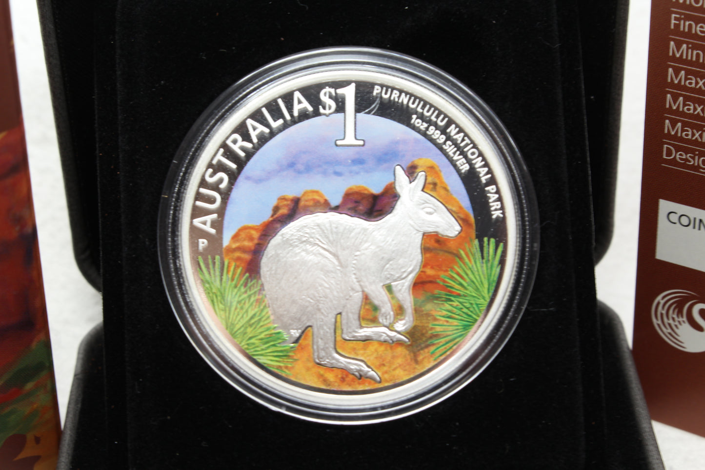 2013 World Heritage Sites – Purnululu - 1oz $1 Silver Proof Coin ANDA