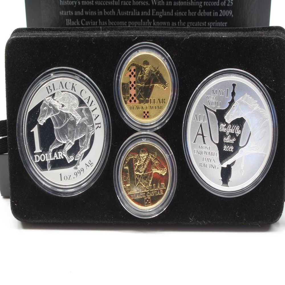 Royal Australia MINT Black Caviar 2012/13 Perfection Boxed 4 Coin Full Set
