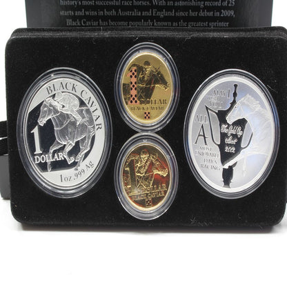 Royal Australia MINT Black Caviar 2012/13 Perfection Boxed 4 Coin Full Set