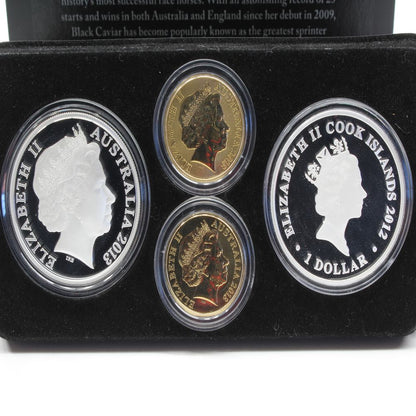 Royal Australia MINT Black Caviar 2012/13 Perfection Boxed 4 Coin Full Set